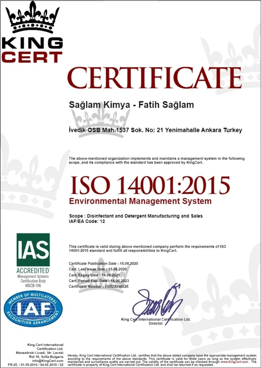 ISO 14001:2015 Environmental Management System