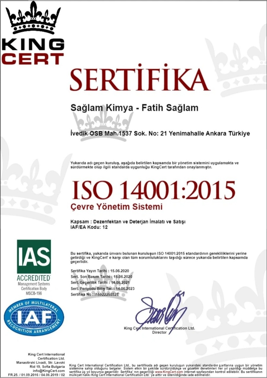 ISO 14001:2015 Çevre Yönetim Sistemi