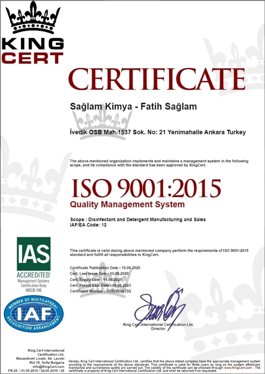 ISO 9001:2015 Quality Management System